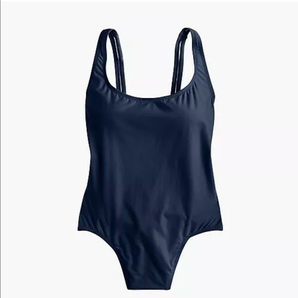 J.Crew Plunging Scoopback One-piece Swimsuit